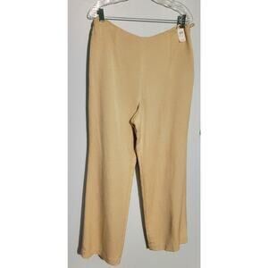 Talbots New Textured Wide Leg Pant Size 14 Classic Preppy business